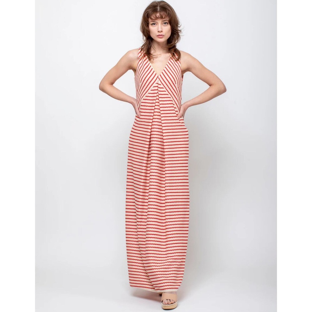 ODEEH striped maxi dress 6